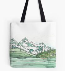 Glacier Bay National Park in Watercolor Tote Bag