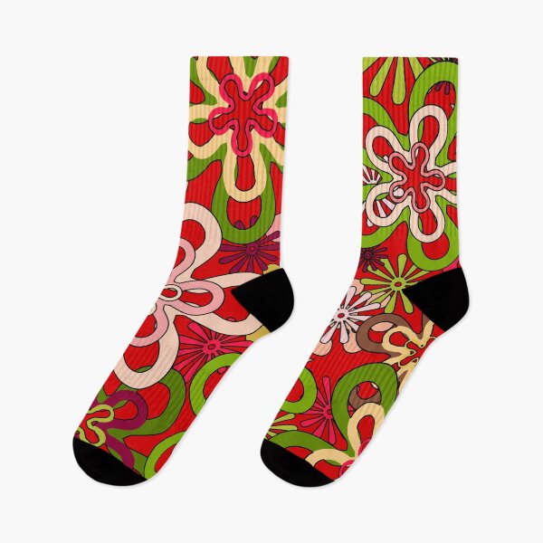 Item preview, Retro Neon Colors Flowers, Hippy Flowers designed and sold by MyArt23.