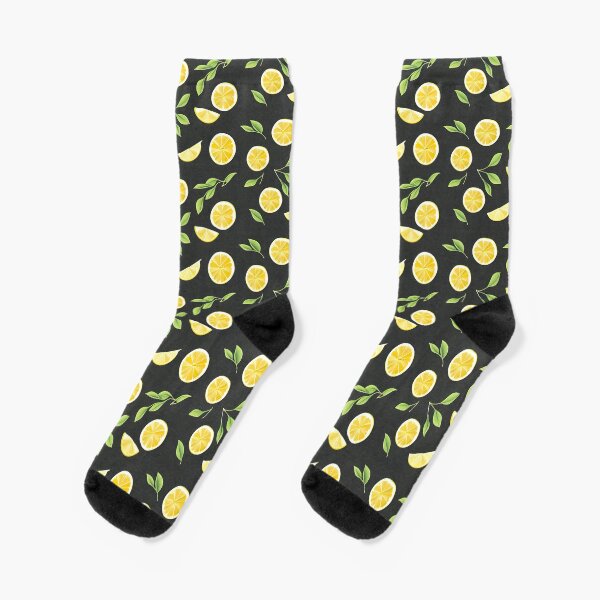 Freshly cut lemons Socks