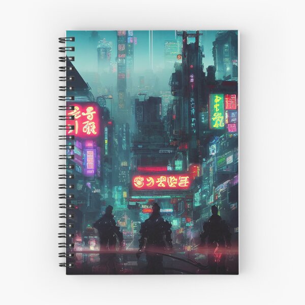 Artikelvorschau, Cyberpunk-Stadt entworfen und verkauft von Jada-Art-Shop.