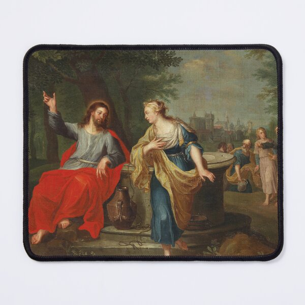 Item preview, Christ and the Woman of Samaria at the Well | Circle of Peter Paul Rubens | 1630 Renaissance Gospel Biblical Art designed and sold by CJET.