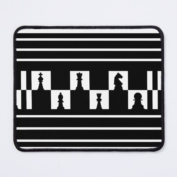 Item preview, Monochrome Chess Pieces Row designed and sold by SimplyMe-Plus.