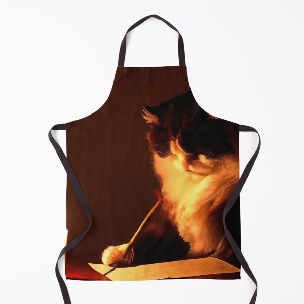Item preview, Marat the Cat, writing by candlelight (Baroque) designed and sold by thecatandkettle.