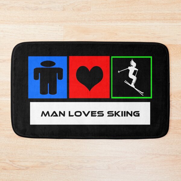 Item preview, Man Loves Skiing designed and sold by porfysoundtrack.
