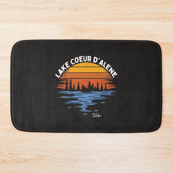 Item preview, Lake Coeur d'Alene Idaho Retro Sunset designed and sold by MrEddie10.