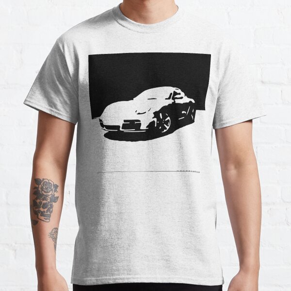 Porsche Cayman S - Black on White Classic T-Shirt