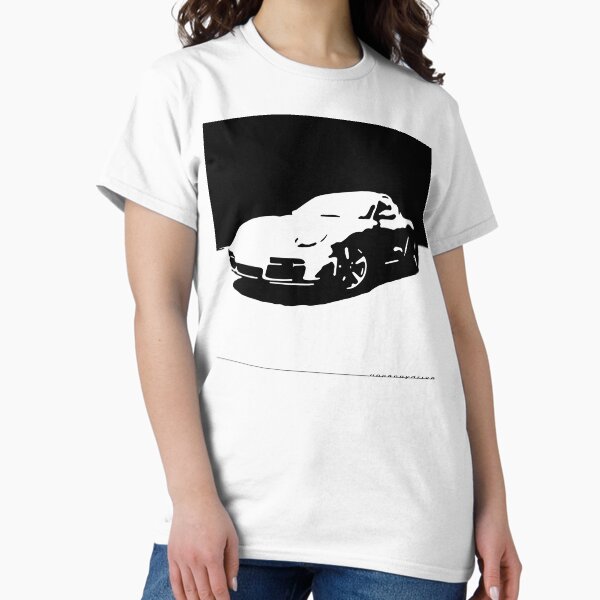 Porsche Cayman S - Black on White Classic T-Shirt