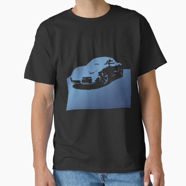 Porsche Cayman S - Blue on Black Classic T-Shirt
