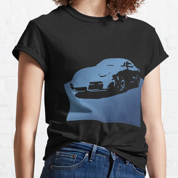 Porsche Cayman S - Blue on Black Classic T-Shirt