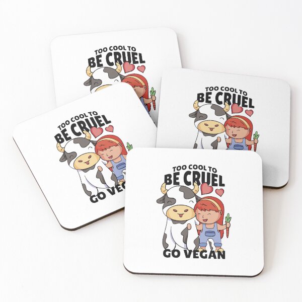 Artikelvorschau, Too cool to be cruel - go vegan, Veganer, Vegetarier, Flexitarier, Freeganer entworfen und verkauft von Shirtflyer.