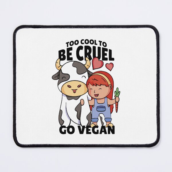 Item preview, Too cool to be cruel - go vegan, Veganer, Vegetarier, Flexitarier, Freeganer designed and sold by Shirtflyer.