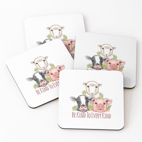 Artikelvorschau, Be Kind To Every Kind - Schaf, Kuh Und Schwein entworfen und verkauft von Shirtflyer.