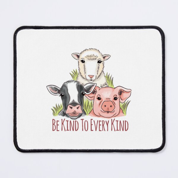 Item preview, Be Kind To Every Kind - Sheep, Cow And Pig designed and sold by Shirtflyer.