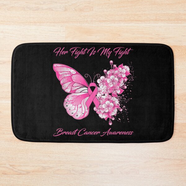 Item preview, Her Fight Is My Fight Breast Cancer Awareness Butterfly Ribbon Gifts designed and sold by Adropine.