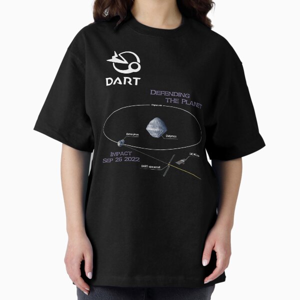 Item preview, NASA DART mission trajectory (Defending The Planet, Impact date) designed and sold by SolidEarthArt.