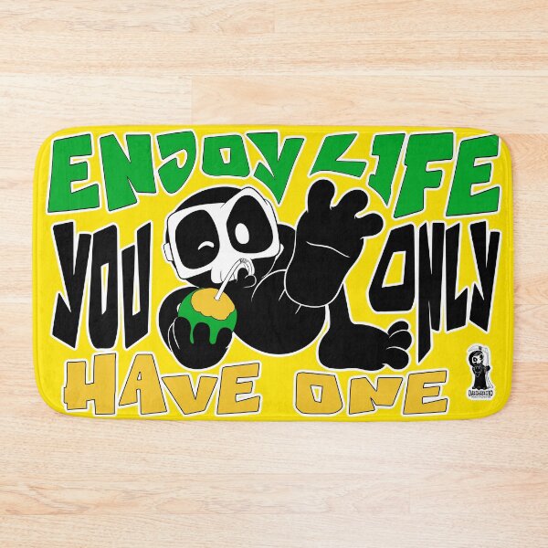 Item preview, Enjoy life you only have one phrase Death in Love of Life Cartoon designed and sold by Dakoraykoto.