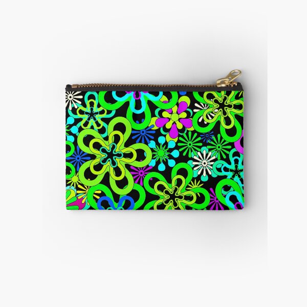 Item preview, Retro Neon Colors Flowers Pattern, Hippy Flowers designed and sold by MyArt23.