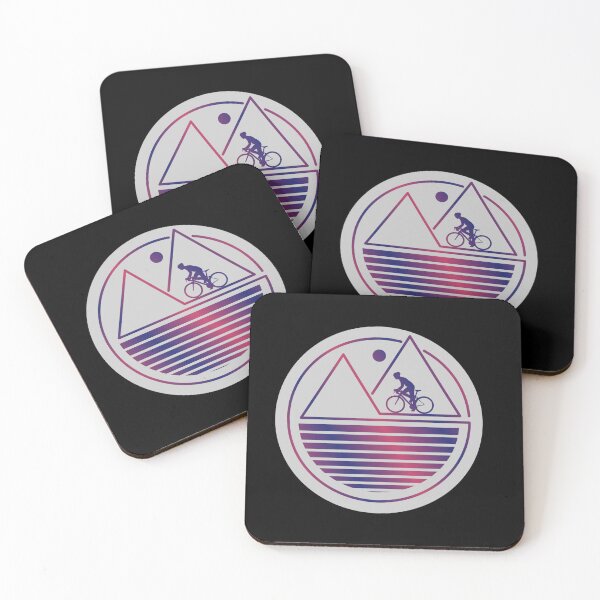 Item preview, Purple Pink Sunset Mountain Ride Black Sticker designed and sold by WingedLizardJo.