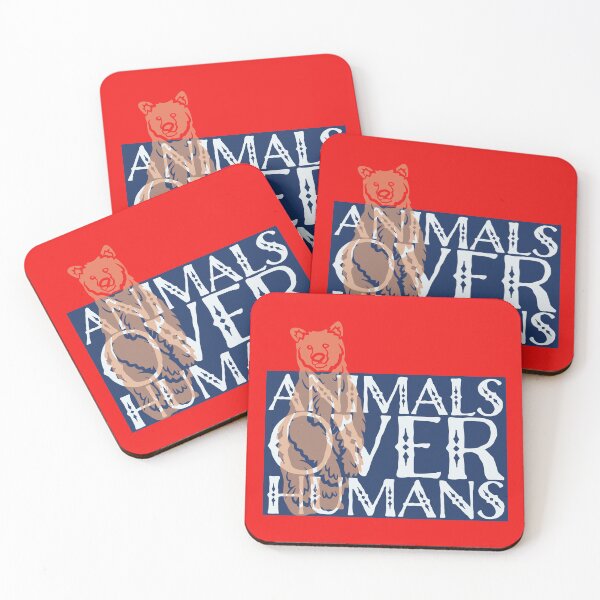 Item preview, Animals Over Humans with Bear designed and sold by thelivingrp.