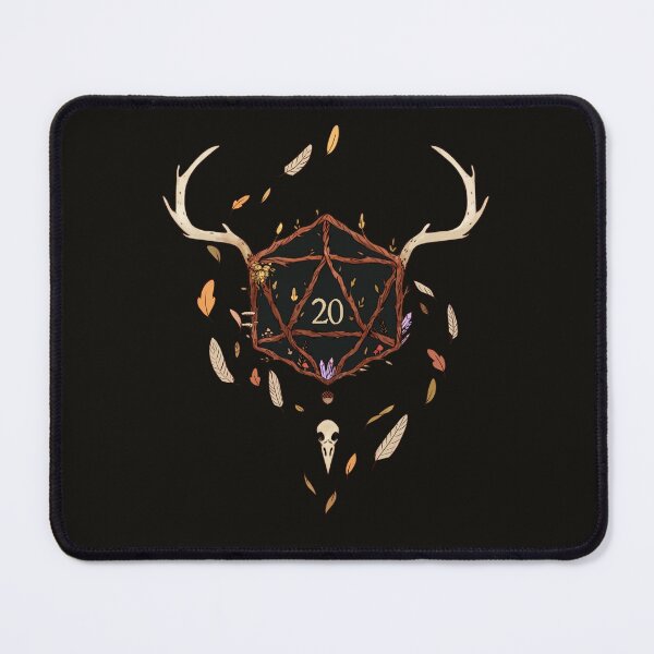 Item preview, "Stay wild!", a druid inspired d20 designed and sold by IsabelaDuffles.