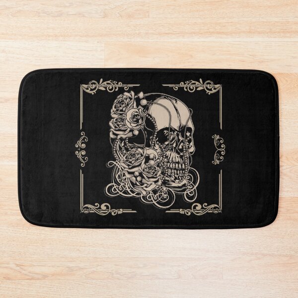 Item preview, Gothic Dead Skull With Flower Power And Jewelry designed and sold by darknessjeff86.
