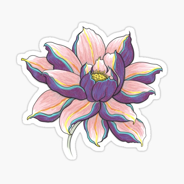 Violet Lotus Sticker