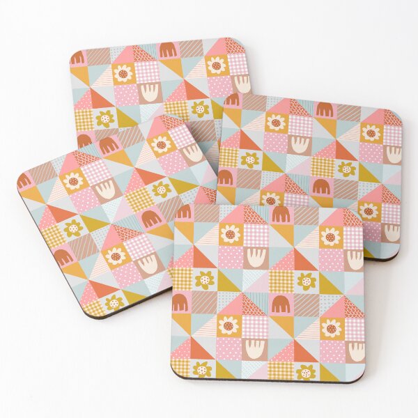Item preview, Gingham Flower Checkerboard  designed and sold by Janet Broxon.