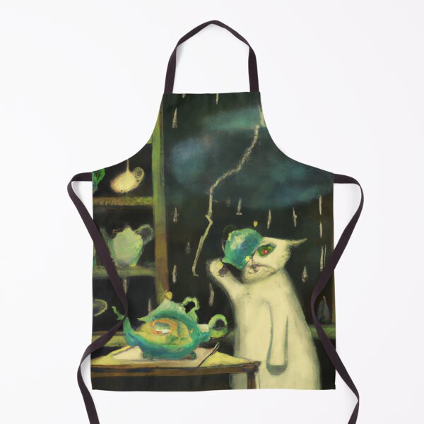 Item preview, Mac the Cat, having trouble with tea (Surrealism) designed and sold by thecatandkettle.