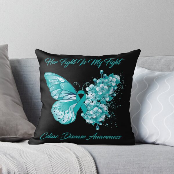 Item preview, Her Fight Is My Fight Celiac Disease Awareness Butterfly Ribbon Gifts designed and sold by Adropine.
