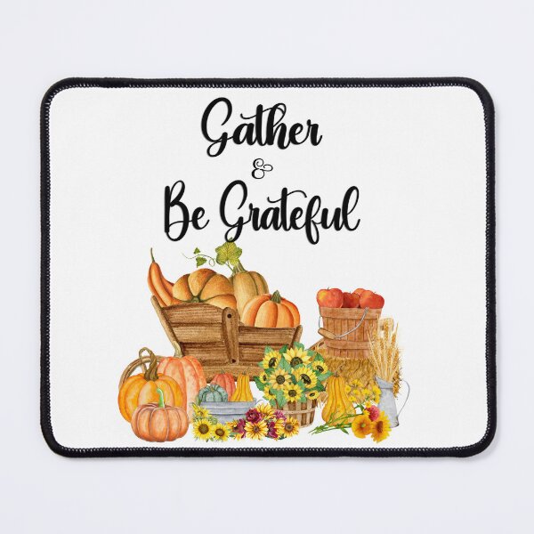 Item preview, Gather and Be Grateful Thanksgiving Fall Decor/ Harvest Fall Decor Throw Pillow/ Fall Pumpkins Decor designed and sold by KingdomKubs.