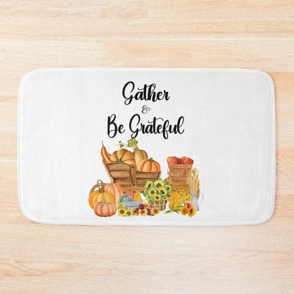 Item preview, Gather and Be Grateful Thanksgiving Fall Decor/ Harvest Fall Decor Throw Pillow/ Fall Pumpkins Decor designed and sold by KingdomKubs.