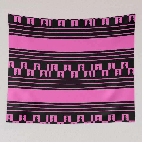 Item preview, Pink Chess Pieces Row designed and sold by SimplyMe-Plus.