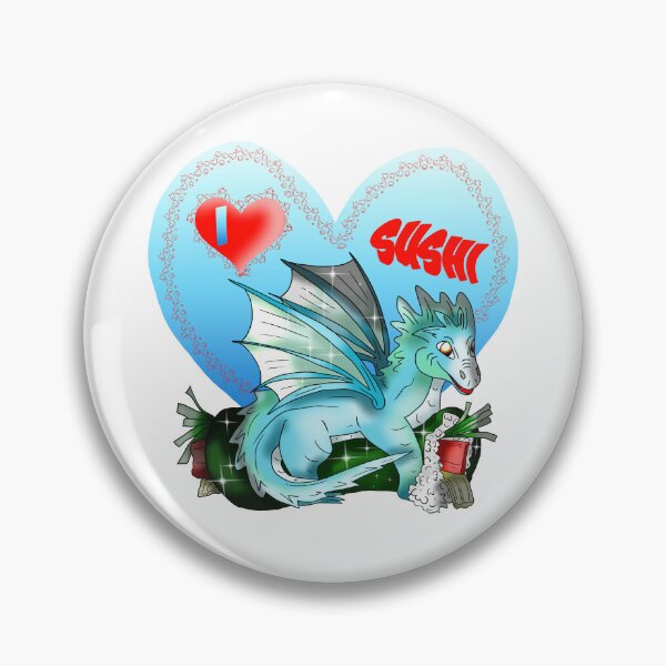 Item preview, dragon roll I love sushi heart designed and sold by CuisineCat.