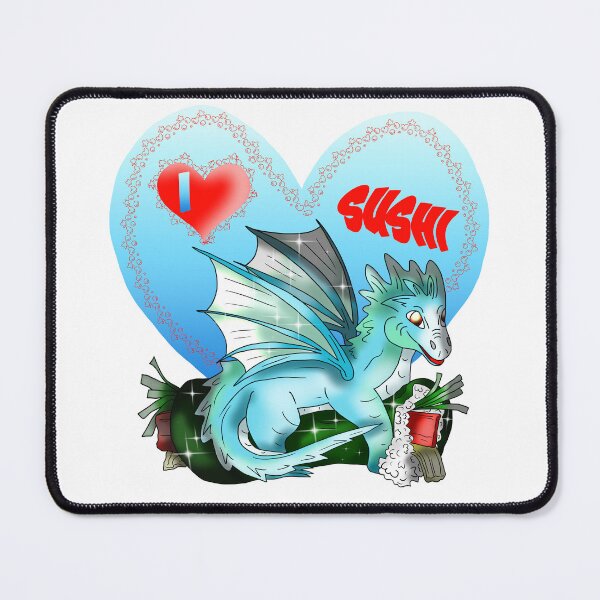 Item preview, dragon roll I love sushi heart designed and sold by CuisineCat.