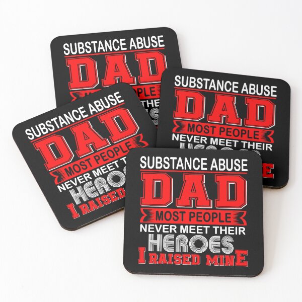 Item preview, Proud Substance Abuse Dad Most People Never Meet Their Heroes I Raise Mine designed and sold by frechettee.