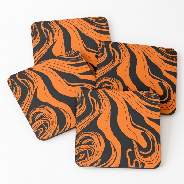 Item preview, Halloween Black and Orange Swirl designed and sold by HalloweenThings.