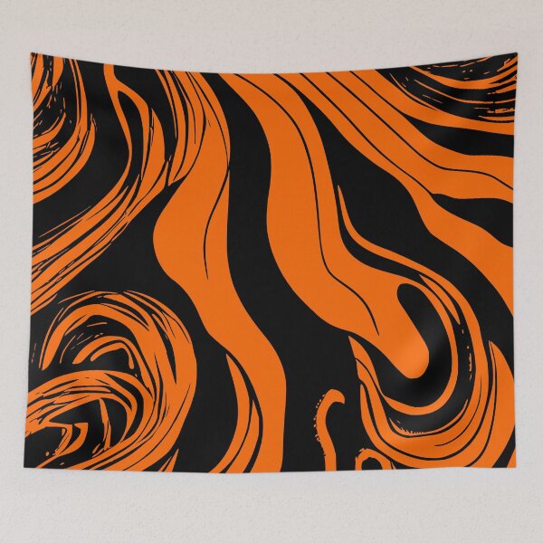 Item preview, Halloween Black and Orange Swirl designed and sold by HalloweenThings.