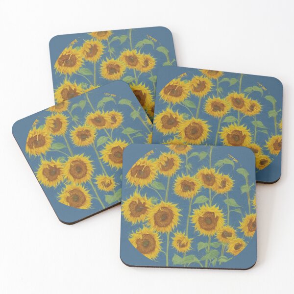 Item preview, Sunflower Wallpaper designed and sold by HenrietteDoodle.