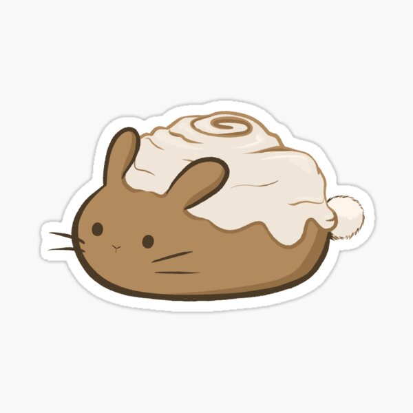 Kawaii Happy Cinnamon Bun Sticker – Stupid Stitch