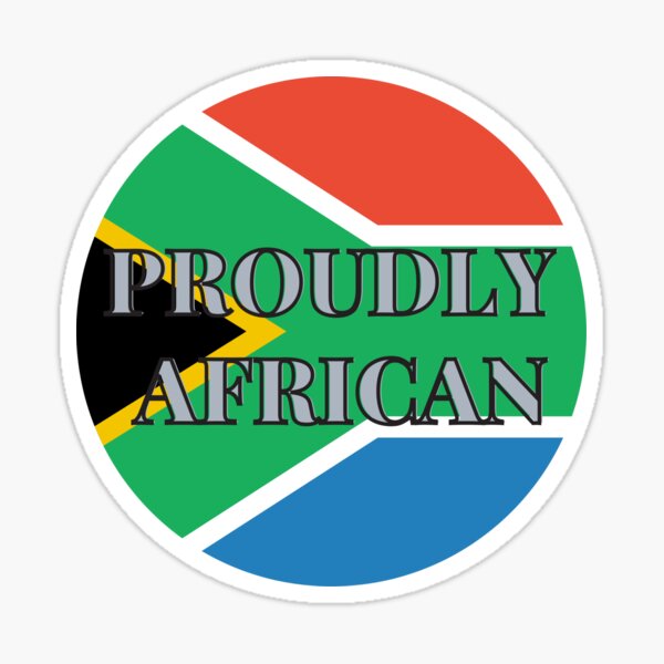 "South African flag, Proudly African" Sticker for Sale by