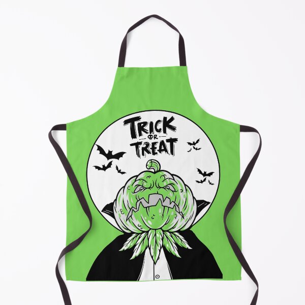 Item preview, Halloween Killer Pumpkin with Full Moon - Green designed and sold by CreepyCurator.