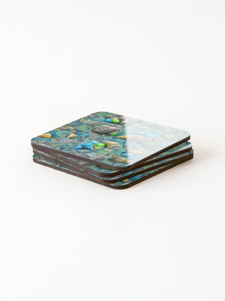 Thumbnail 4 of 5, Coasters (Set of 4), Shell Abstract designed and sold by JonHerrera.
