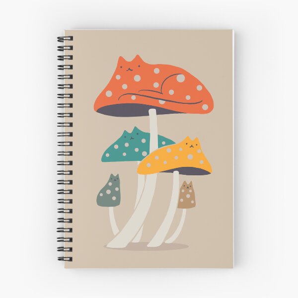 Aperçu de l'œuvre Chat et plante 47 Champignon-Miaou créée et vendue par ilovedoodle.
