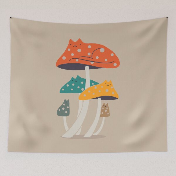 Item preview, Cat and Plant 47 Meowshroom designed and sold by ilovedoodle.