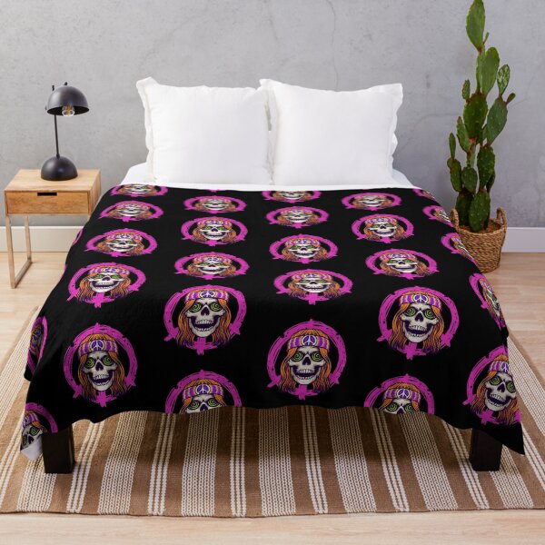 Item preview, Hippie psychedelic skull character designed and sold by MYZAK HRM.