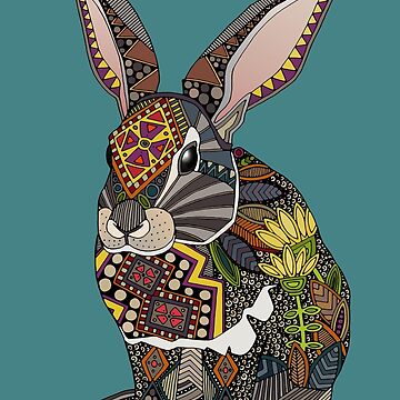 Artwork thumbnail, rabbit teal by scrummy