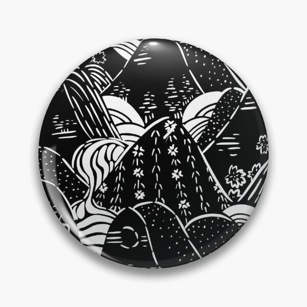 Item preview, Japanese Mountains (white) designed and sold by StudioHitsu.