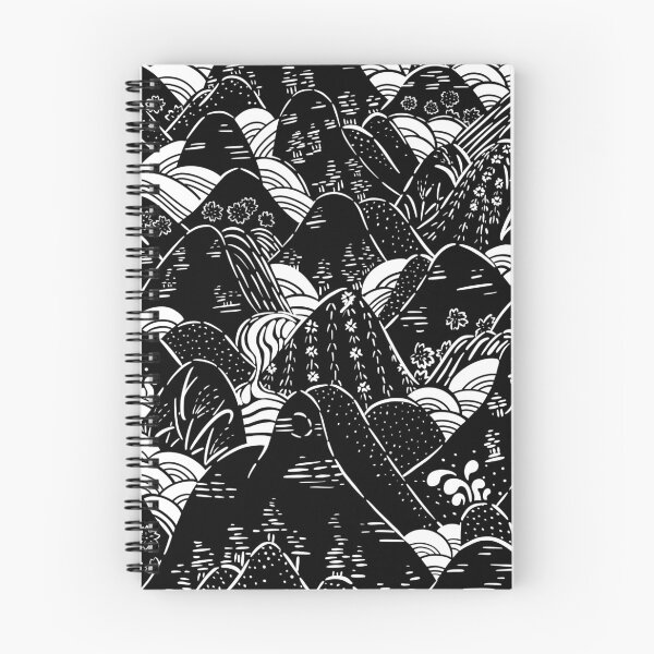 Item preview, Montañas japonesas (blancas) designed and sold by StudioHitsu.