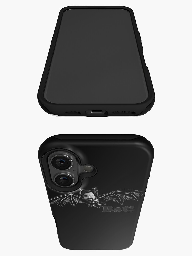 Aperçu 3 sur 4. Coque iPhone avec l'œuvre CHAUVE SOURIS! créée et vendue par DiamondDistrict.