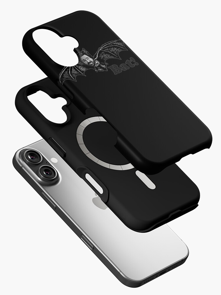 Aperçu 2 sur 4. Coque iPhone avec l'œuvre CHAUVE SOURIS! créée et vendue par DiamondDistrict.